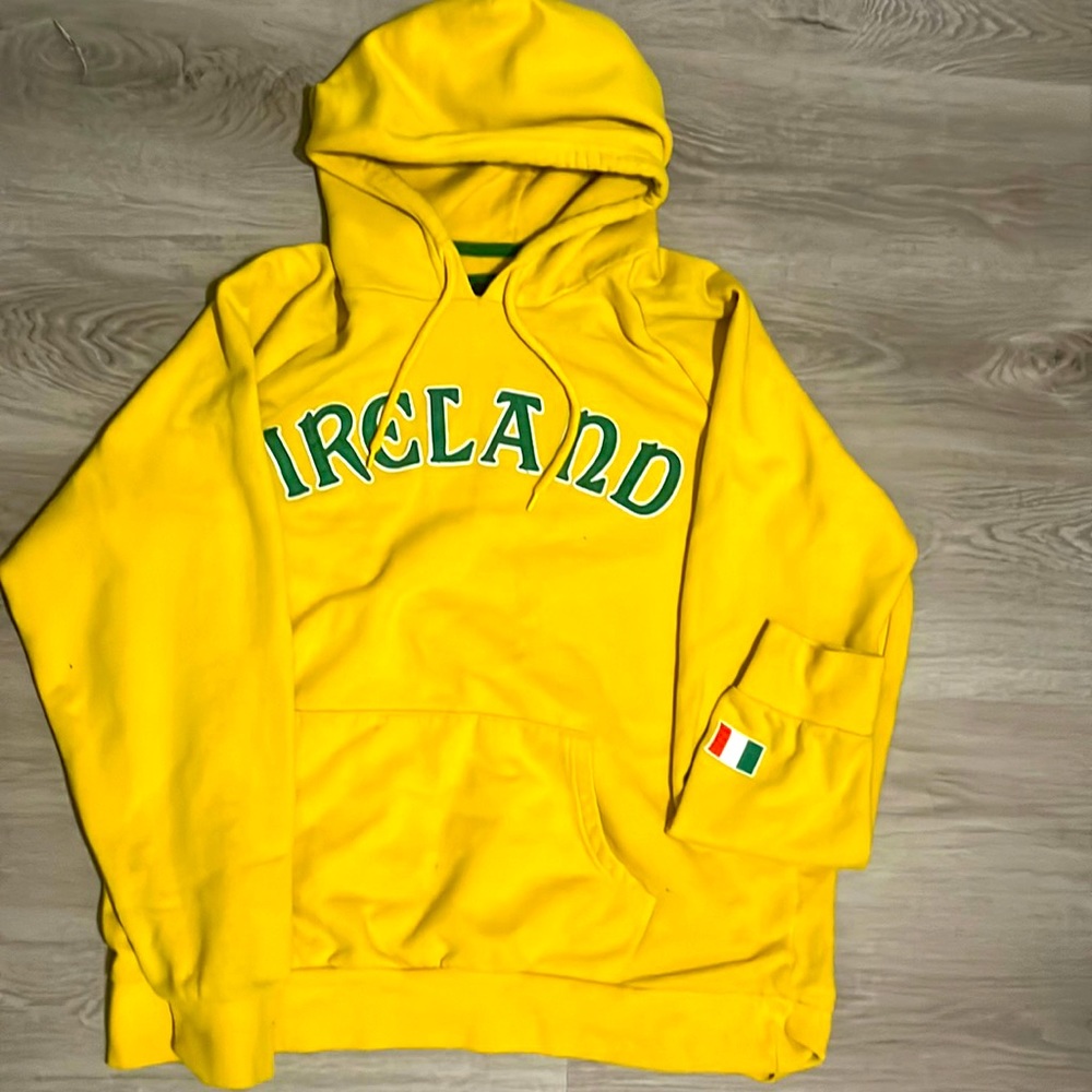 Vintage Yellow Ireland Hoodie